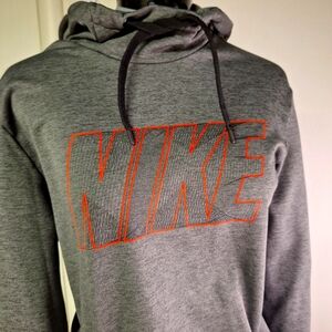 NIKE Grey Hooded Sweatshirt. Size Sm/Med